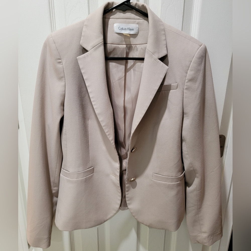 Calvin Klein Women's Beige Blazer